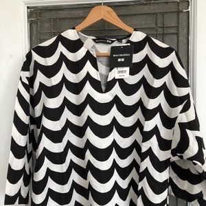 Mariemekko Top/Tunic. 50/50 cotton and linen.